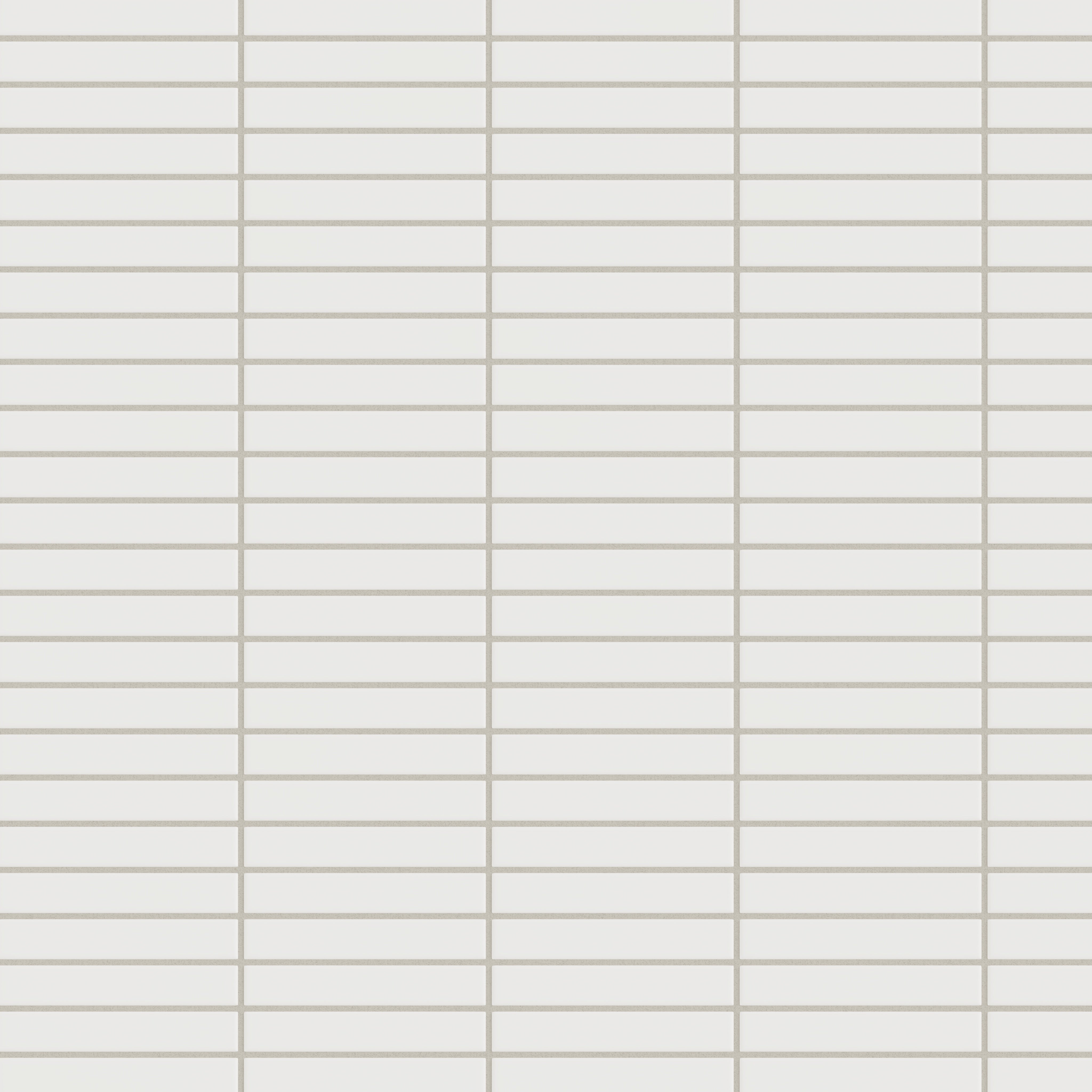 1x6 Straight Set Sheeted Original Ceramic Mosaic Tile in Frost Matte