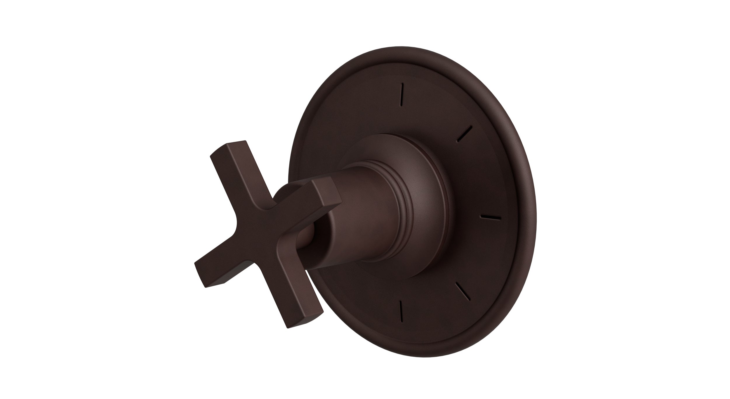 Emerson One Handle Wall Mount Shower Trim with Classic Cross Handle in Architectural Copper