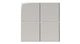 6x6 Natural Press Ceramic Tile in Titanium Grey Gloss
