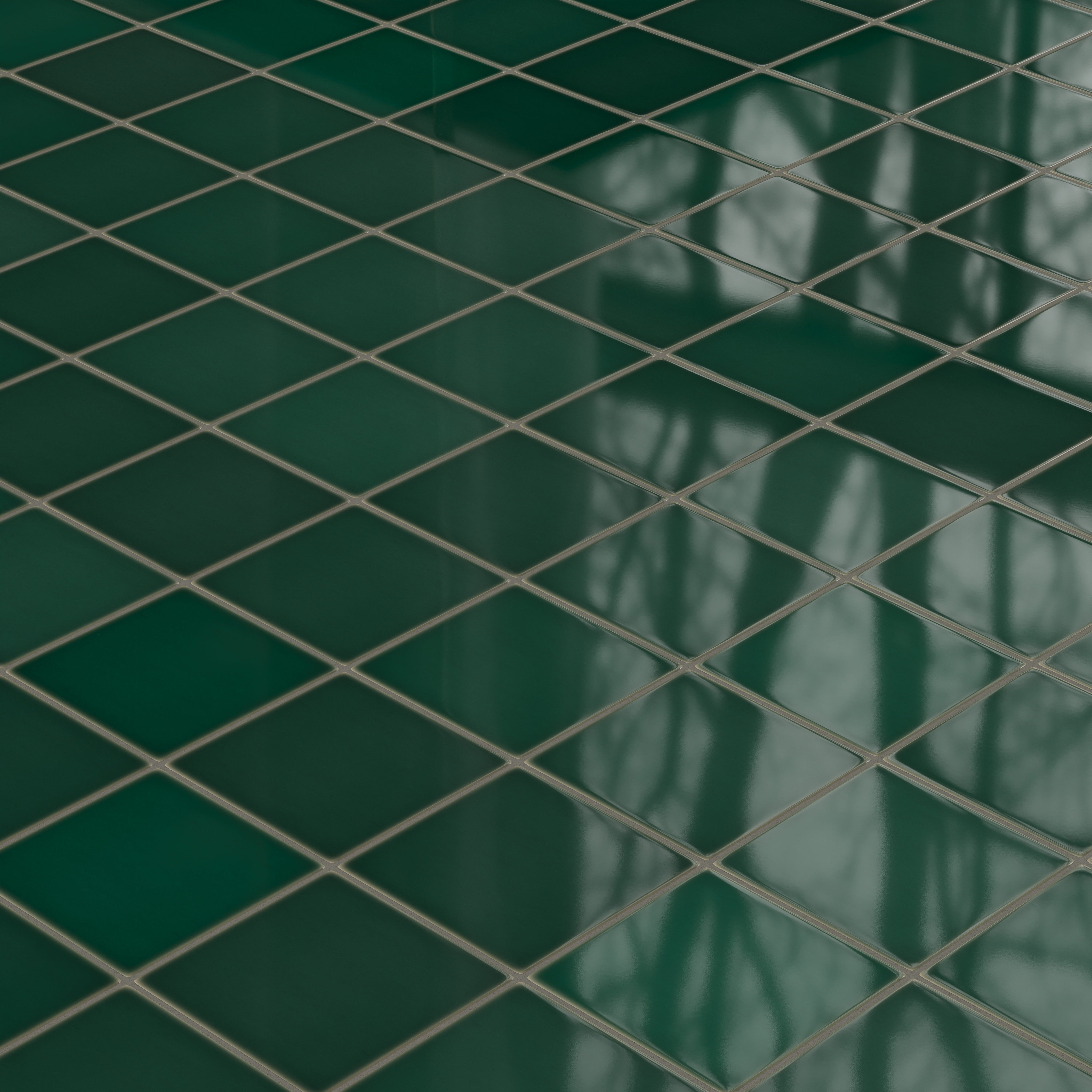8x8 Original Ceramic Tile in Evergreen Gloss