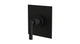 Flatiron One Handle Wall Mount Shower Trim with Linear Lever Handle in Matte Black