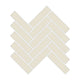 1x4 Herringbone Sheeted Glass Mosaic Tile in Sparrow Matte