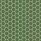 1" Hexagon Sheeted Original Ceramic Mosaic Tile in Kelp Matte
