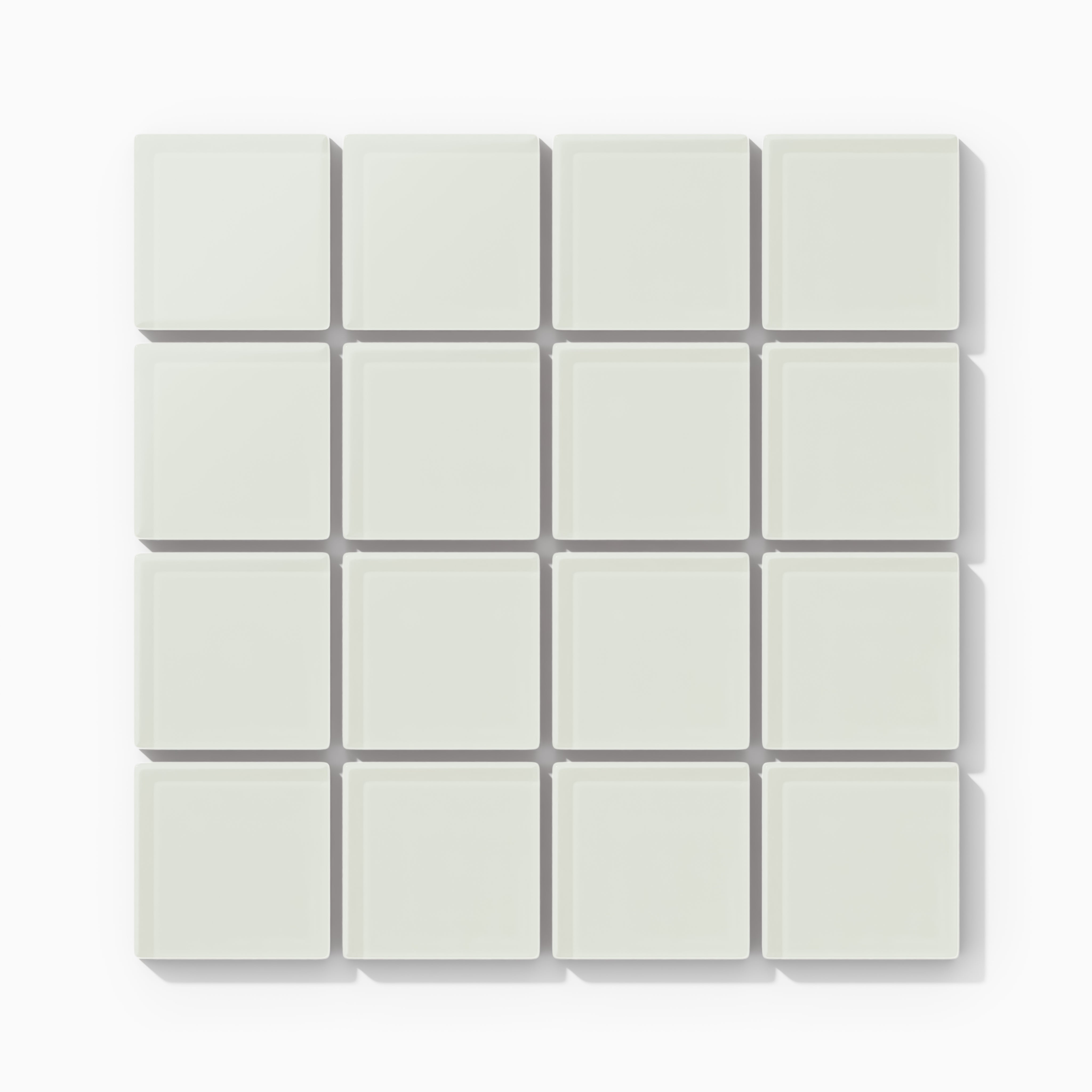2x2 Straight Set Sheeted Glass Mosaic Tile in Flycatcher Matte