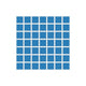 1x1 Straight Set Sheeted Original Ceramic Mosaic Tile in Aegean Sea Matte
