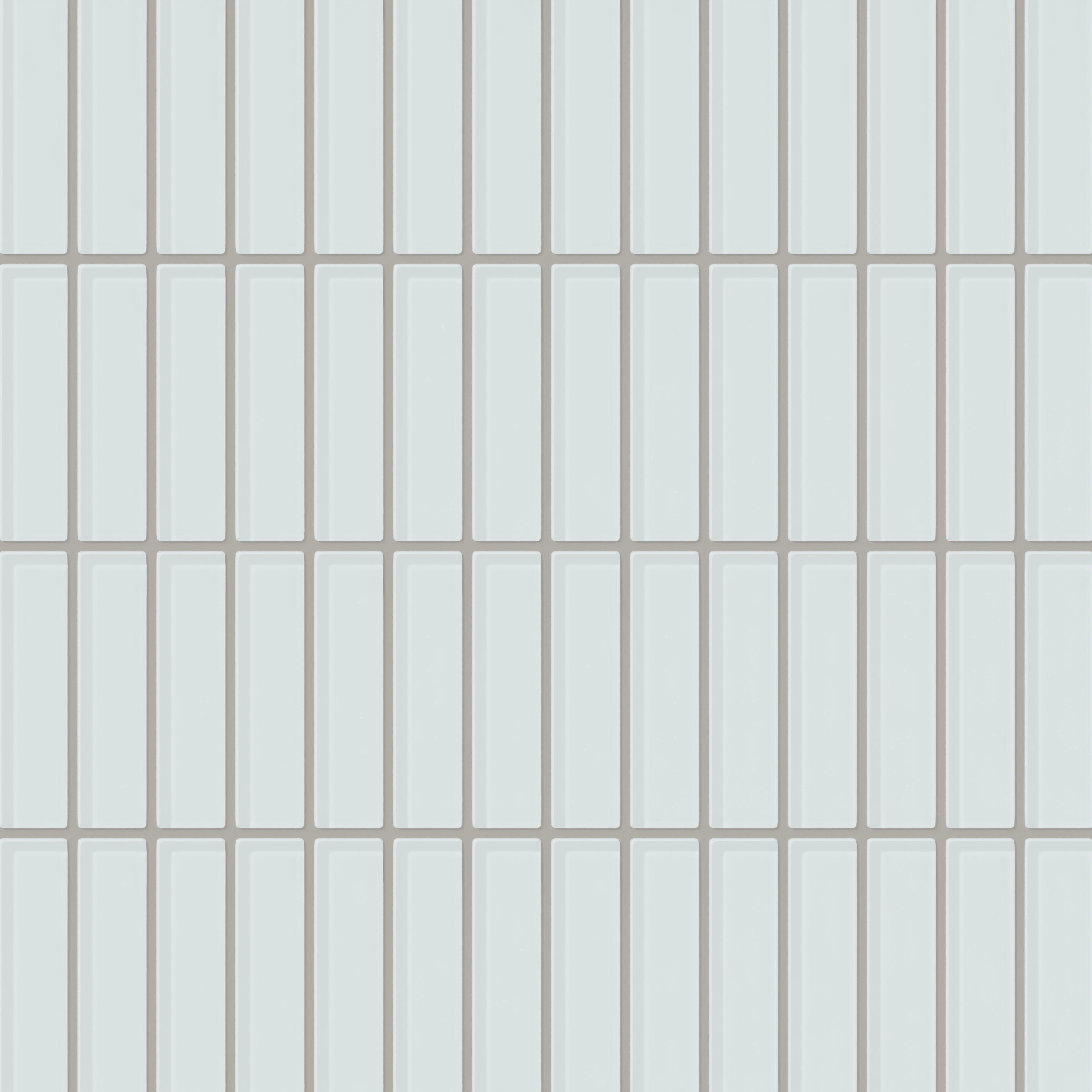 1x4 Straight Set Sheeted Glass Mosaic Tile in Warbler Gloss
