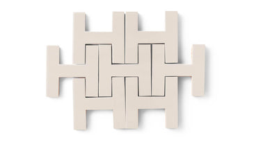 Chaine Homme Original Ceramic Tile in Ivory Gloss