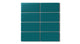2x4 Straight Set Sheeted Natural Press Ceramic Mosaic Tile in Maya Blue Matte