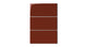 4x8 Natural Press Ceramic Tile in Carmine Gloss