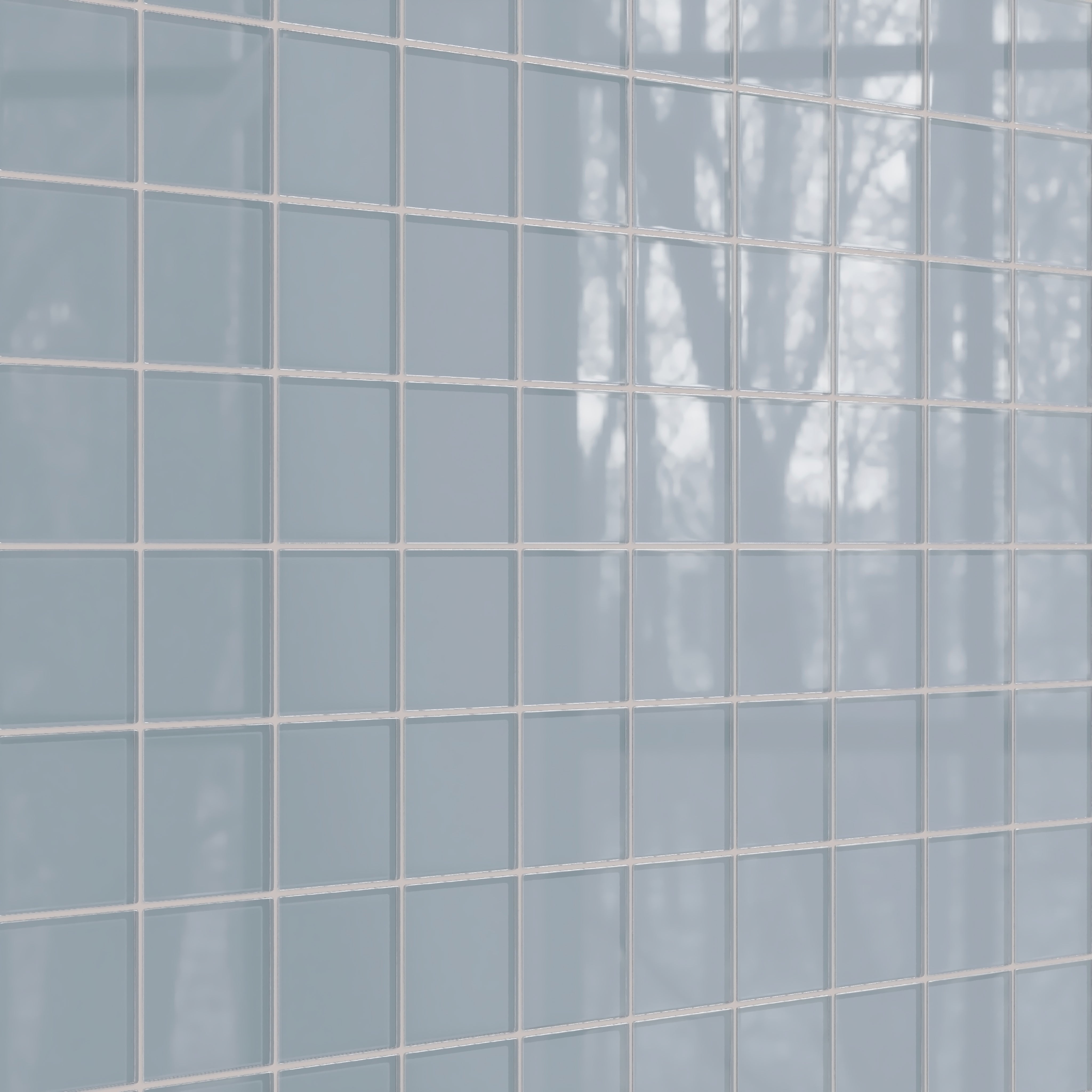 4x4 Glass Tile in Pinyon Jay Gloss