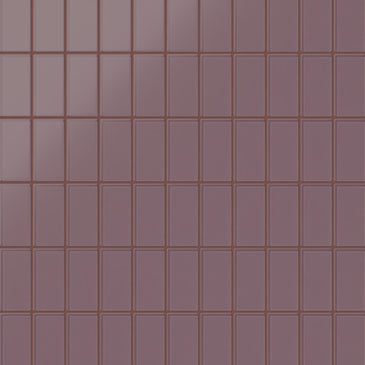 2x4 Straight Set Sheeted Glass Mosaic Tile in Crane Matte