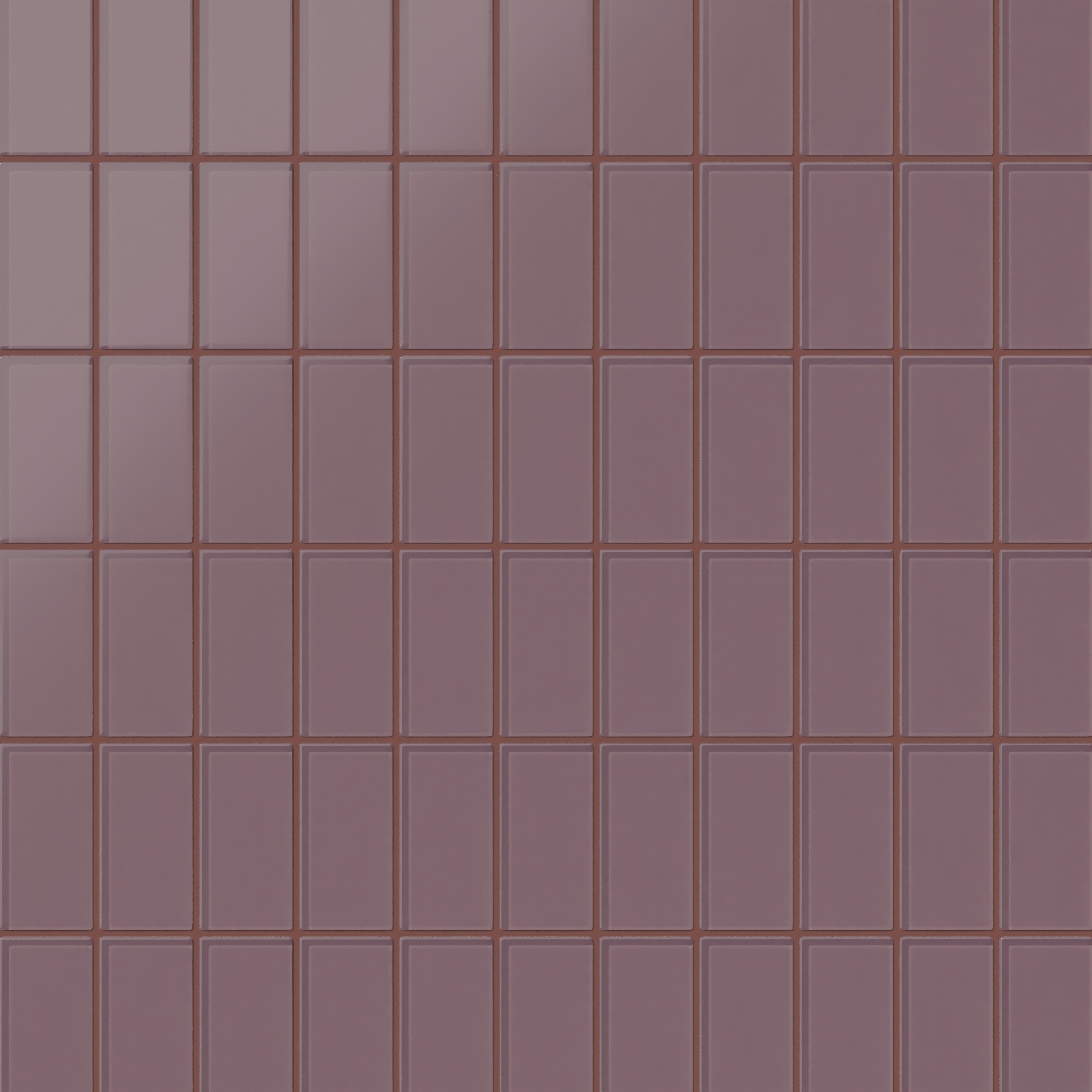 2x4 Straight Set Sheeted Glass Mosaic Tile in Crane Matte