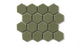 2" Hexagon Sheeted Original Ceramic Mosaic Tile in Peabody Gloss