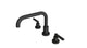 Flatiron Two Handle Deck Mount Squaretop Bath Trim with Linear Lever Handles in Matte Black