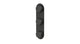 Foundry Three Handle Wall Mount Shower Trim with Barrel Knob Handles in Blackened Nickel