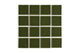 3x3 Straight Set Sheeted Original Ceramic Mosaic Tile in Lone Pine Gloss