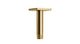 Flatiron 4" Straight Shower Arm with Flange in Satin Brass