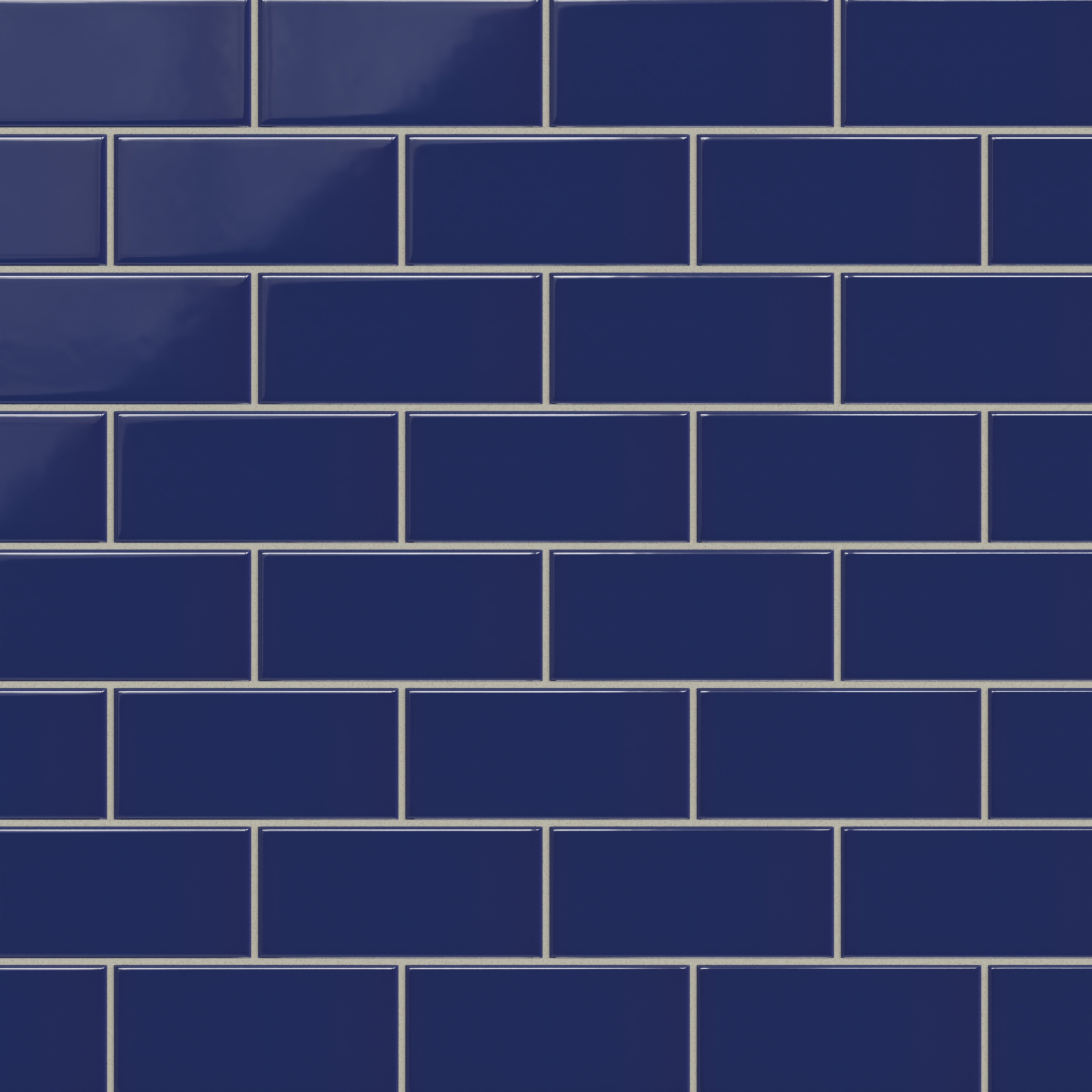 3x6 Natural Press Ceramic Tile in Ultramarine Gloss