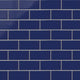 3x6 Natural Press Ceramic Tile in Ultramarine Gloss