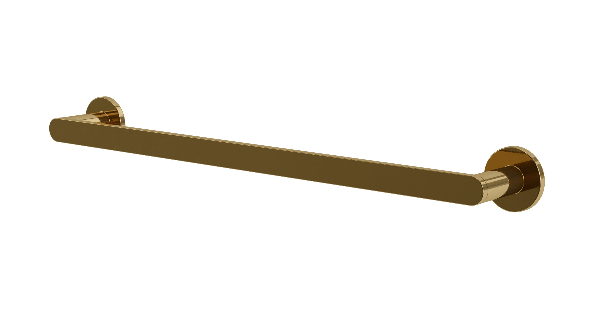 Foundry Towel Bar 18" in Uncoated Polished Brass