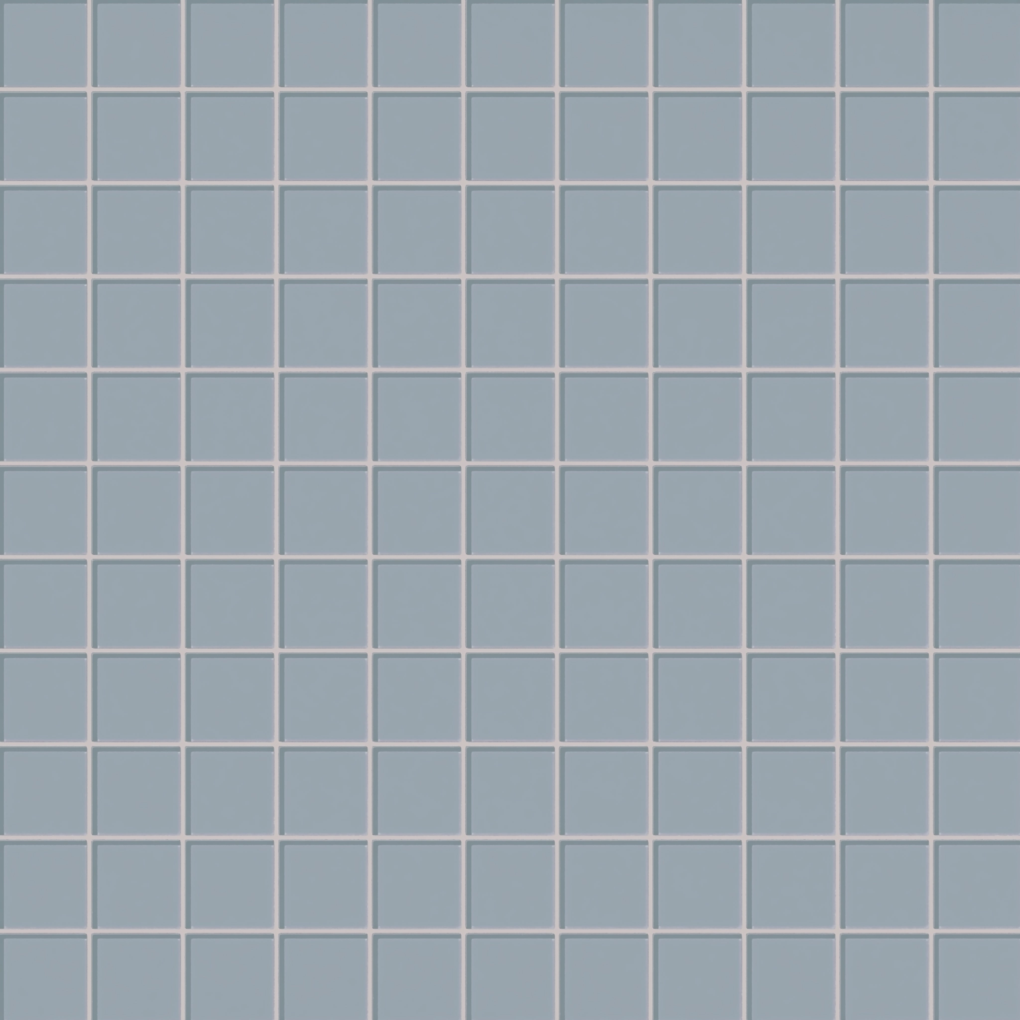 3x3 Straight Set Sheeted Glass Mosaic Tile in Pinyon Jay Gloss