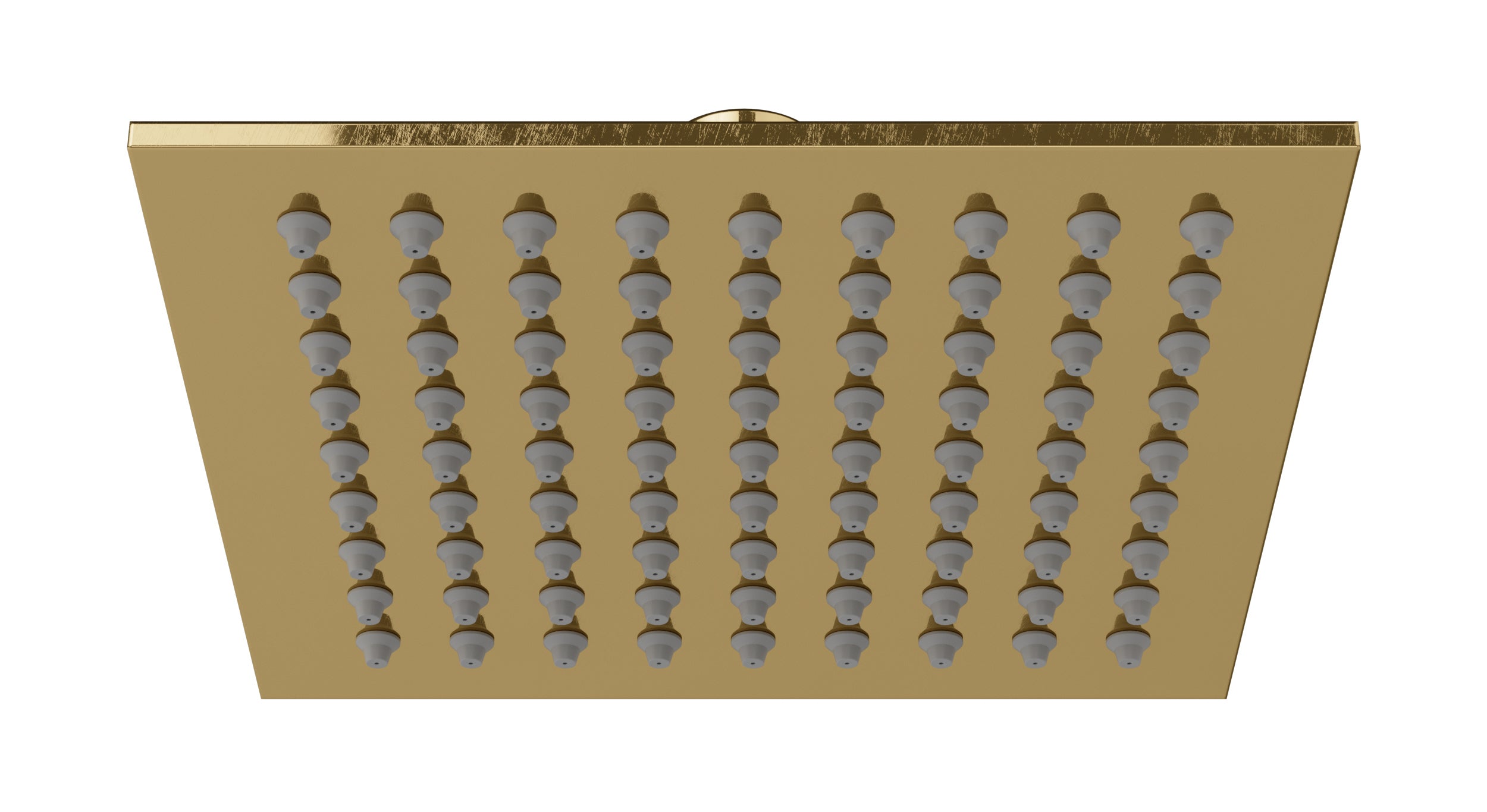Flatiron 6" Shower Head in Uncoated Polished Brass