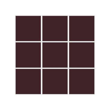 3x3 Straight Set Sheeted Original Ceramic Mosaic Tile in Redwood