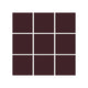 3x3 Straight Set Sheeted Original Ceramic Mosaic Tile in Redwood