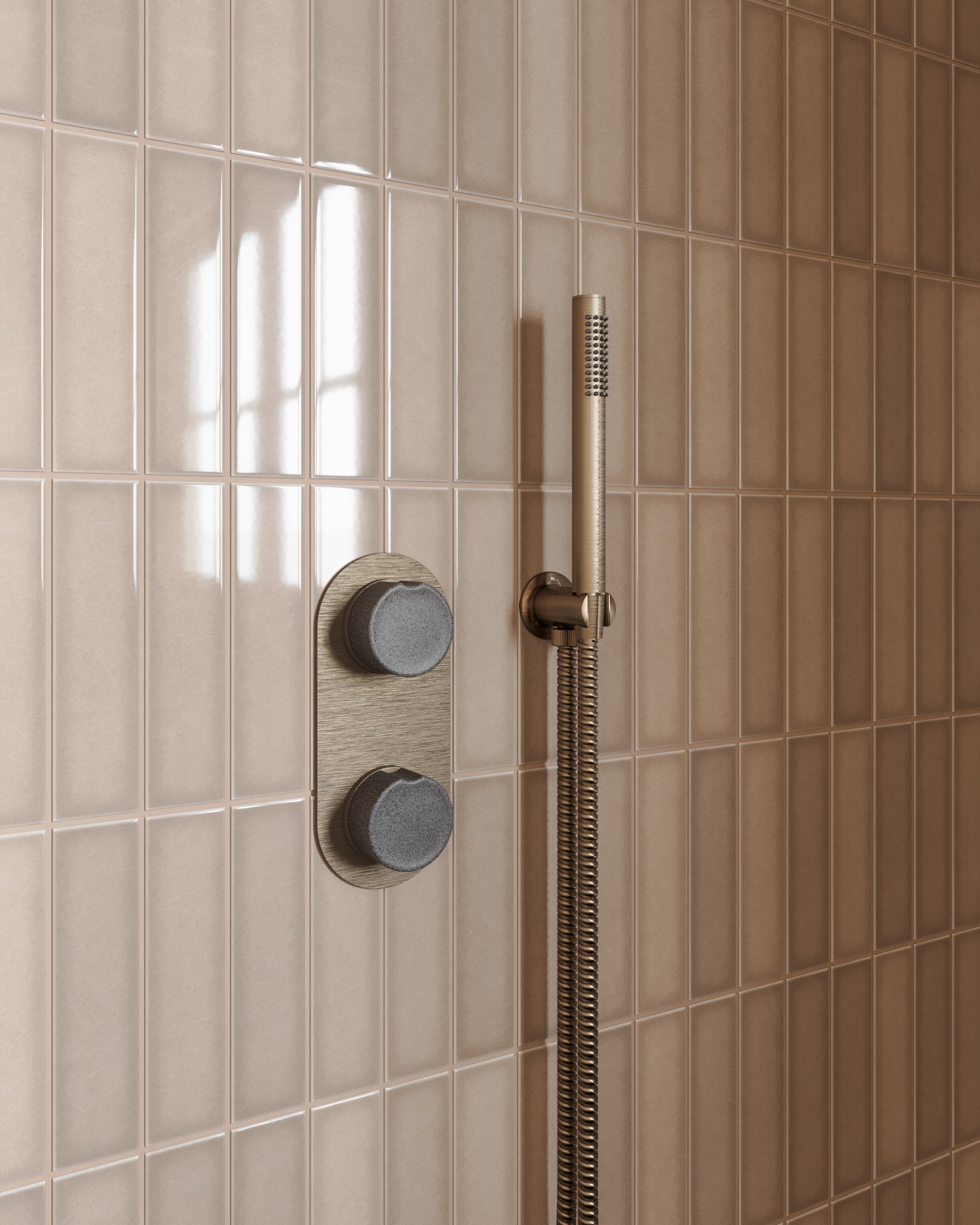 Contour & Foundry Wand Hand Shower in Antique Brass