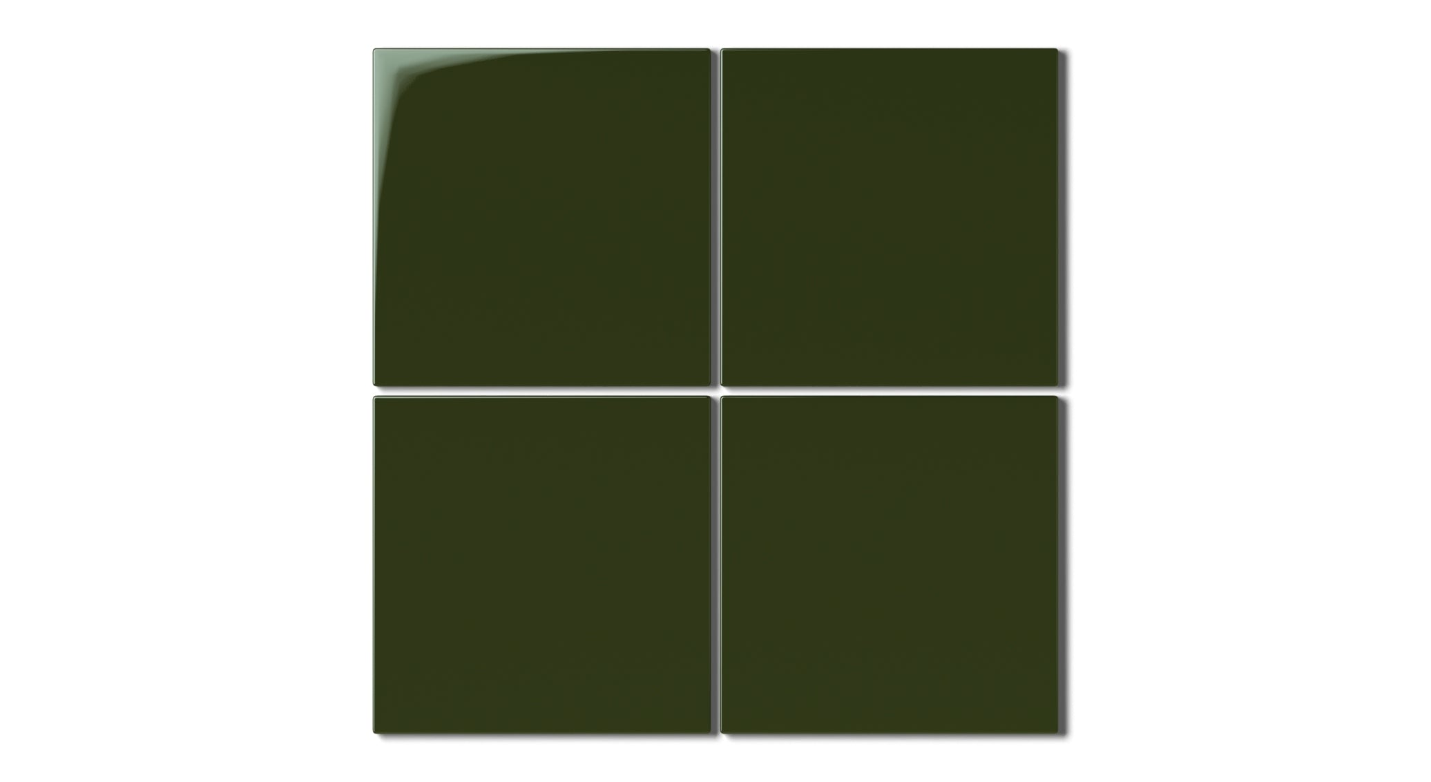 6x6 Natural Press Ceramic Tile in Green Apatite Gloss