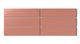 2x8 Natural Press Ceramic Tile in Madder Red Matte