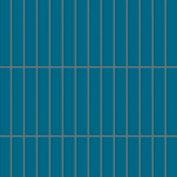 1x6 Straight Set Sheeted Original Ceramic Mosaic Tile in Adriatic Sea Matte