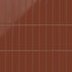 2x8 Natural Press Ceramic Tile in Red Iron Oxide Gloss