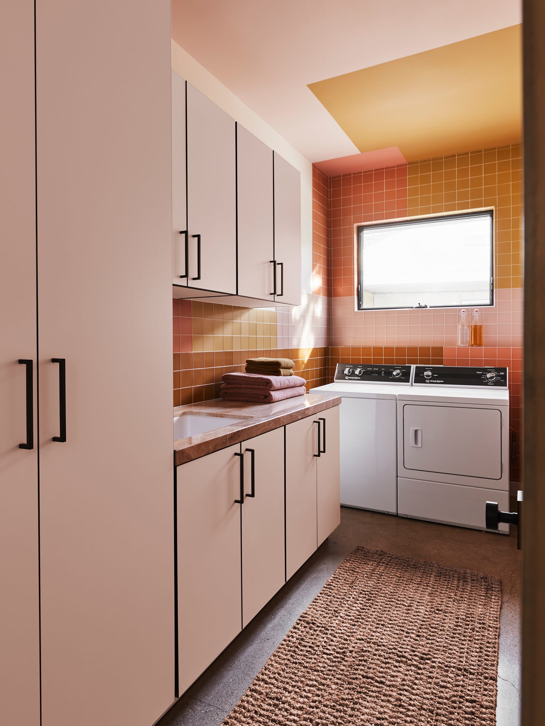 Quick Ship 4x4 Glass Tile in Rosy Finch Matte