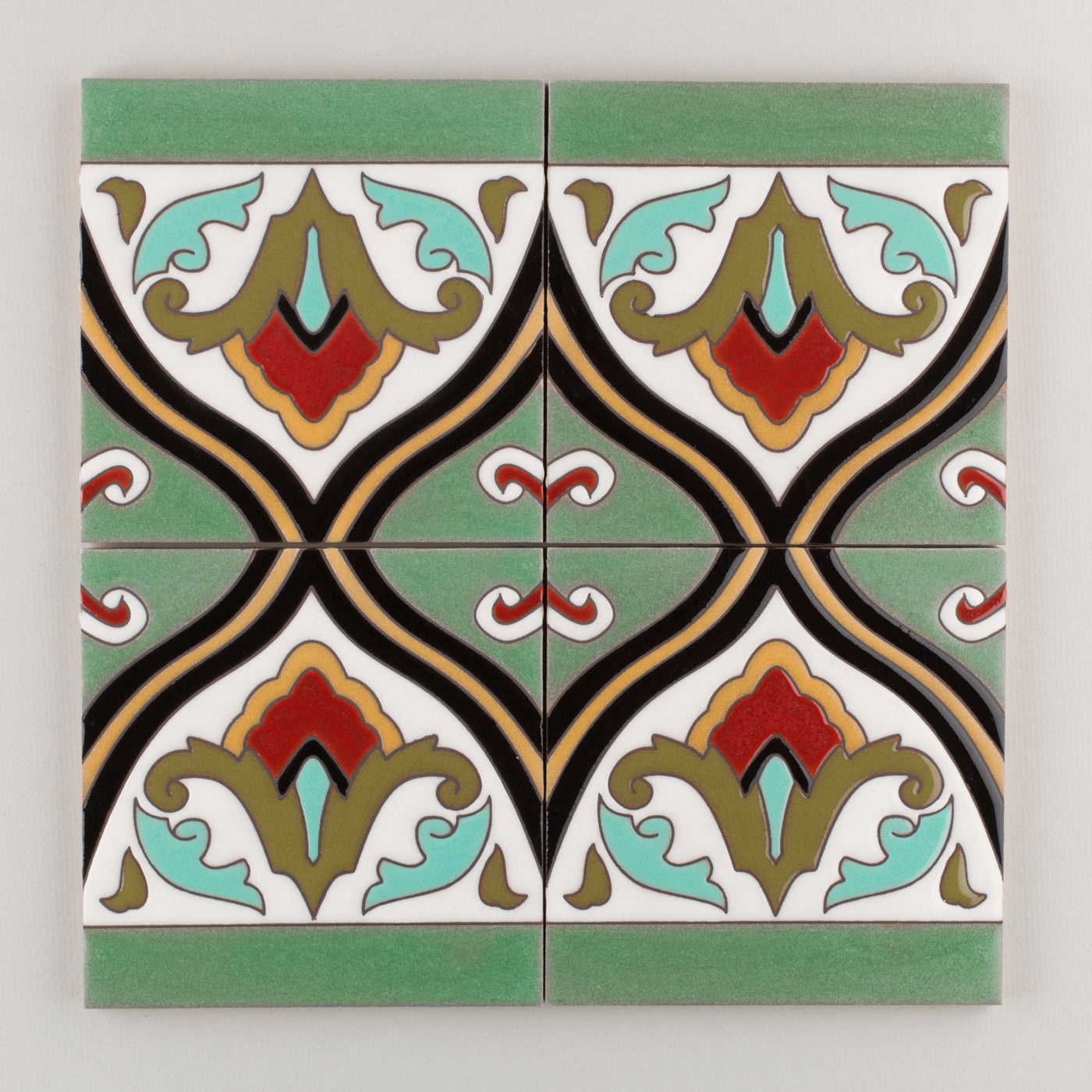 6x6 Handpainted Tile Old California #8 in Warm Motif