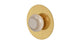 Foundry One Handle Wall Mount Shower Trim with Pebble Ceramic Knob Handle in French Brass