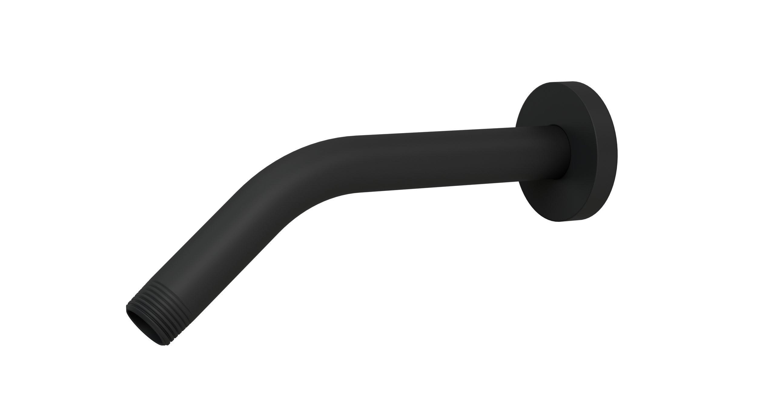 Contour & Foundry 45-Degree 8" Shower Arm with Flange in Matte Black