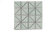 3" Triangle Sheeted - Quadrant Original Ceramic Mosaic Tile in Overcast Gloss