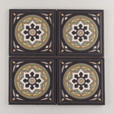 6x6 Handpainted Sample Old California #1  in Neutral Motif