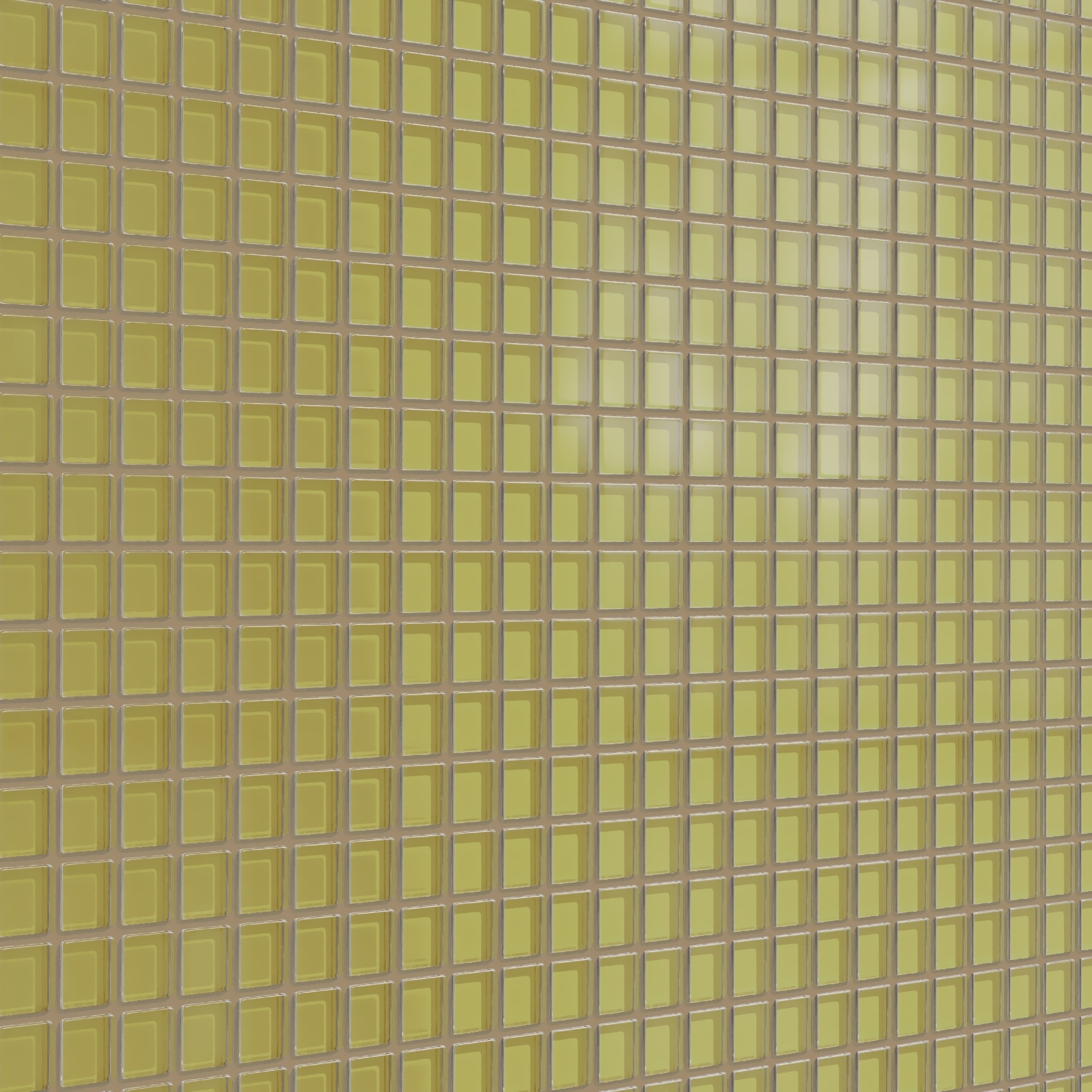 1x1 Straight Set Sheeted Glass Mosaic Tile in Pine Siskin Matte