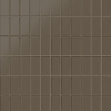 2x4 Straight Set Sheeted Glass Mosaic Tile in Albatross Matte