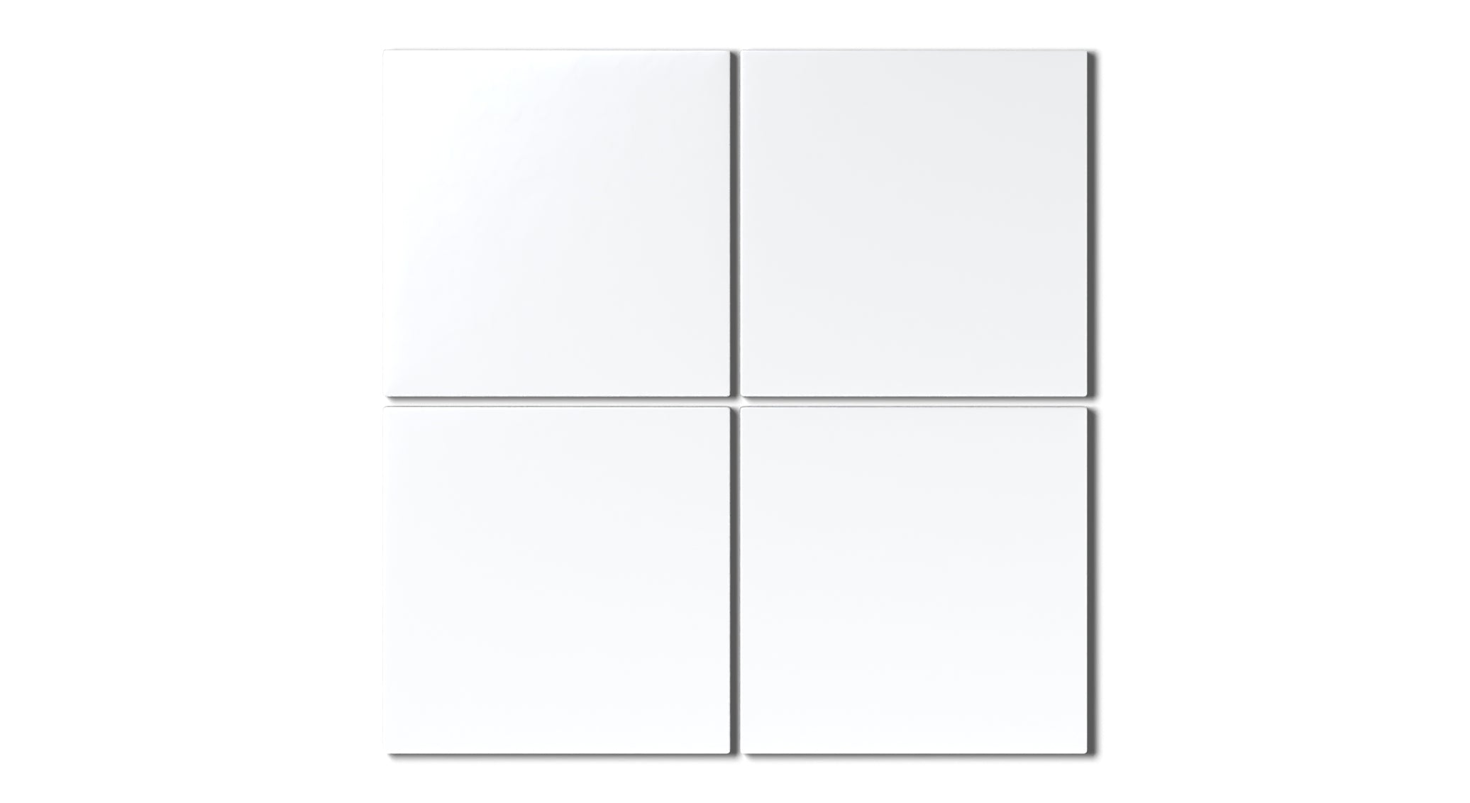 6x6 Natural Press Ceramic Tile in Gesso Matte