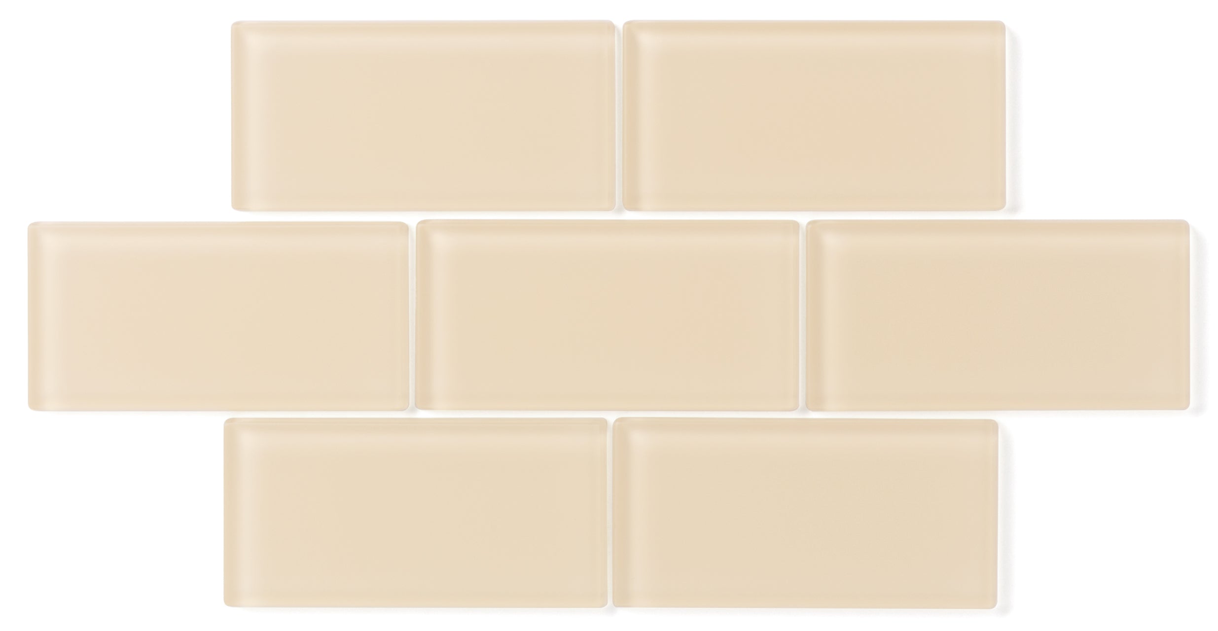 1x4 Herringbone Sheeted Glass Mosaic Tile in Chickadee Matte
