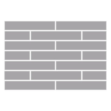 1x6 Half Offset Sheeted Original Ceramic Mosaic Tile in Thistle Matte