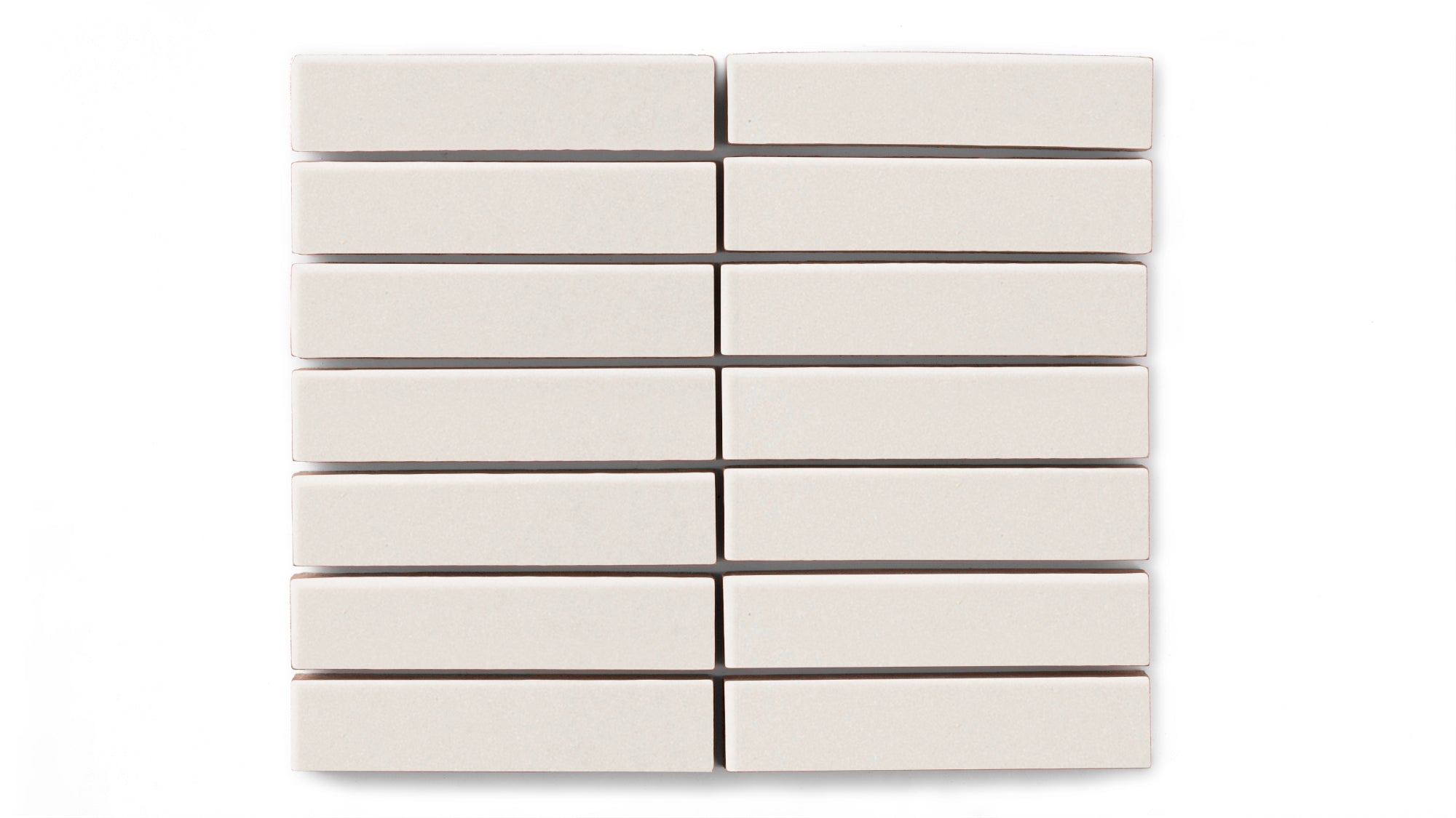 1x4 Straight Set Sheeted Original Ceramic Mosaic Tile in Feldspar Matte