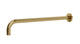 Contour & Foundry 90-Degree 16" Shower Arm with Flange in Uncoated Polished Brass