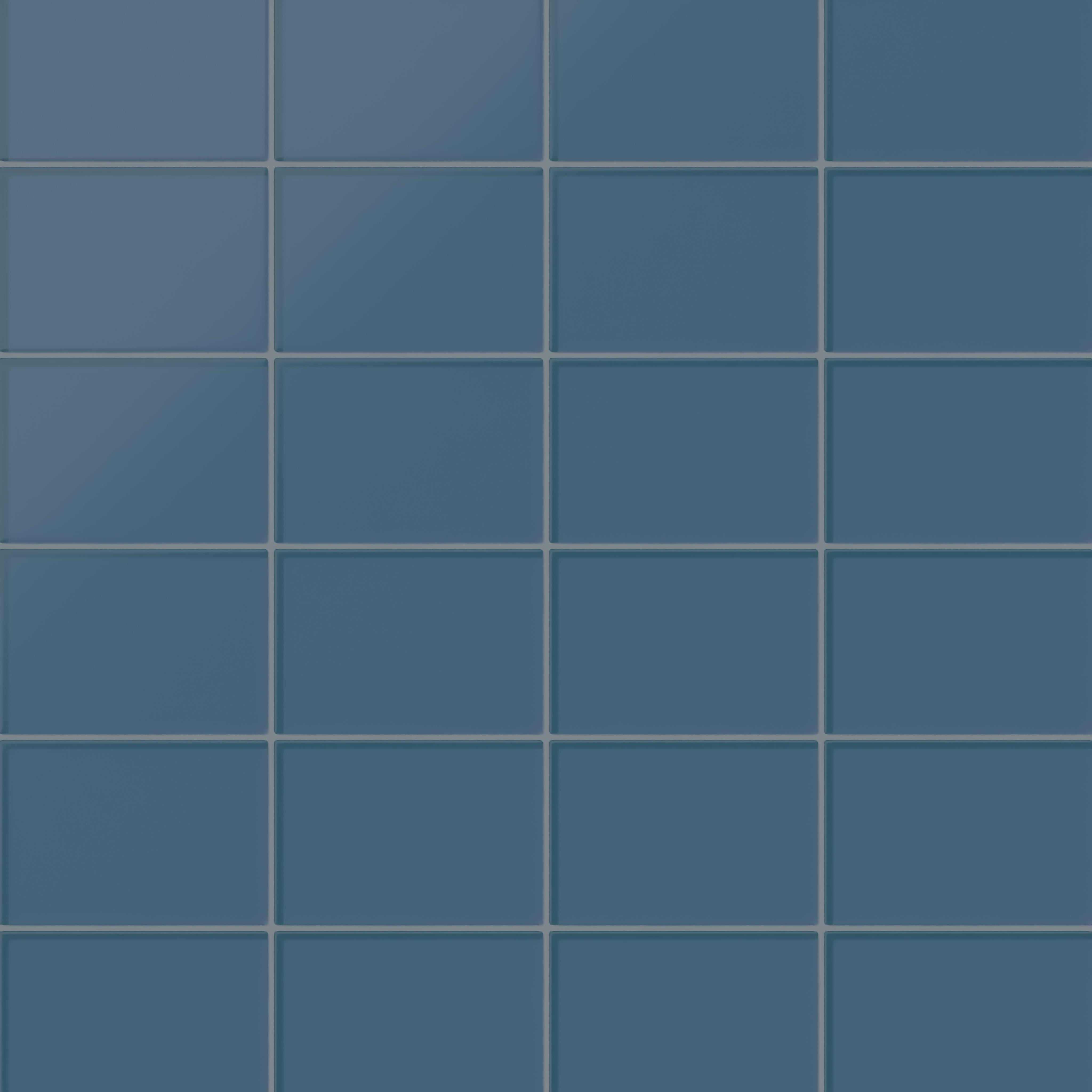 4x6 Glass Tile in Blue Jay Matte