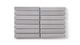 1x6 Straight Set Sheeted Original Ceramic Mosaic Tile in Dust Storm Gloss