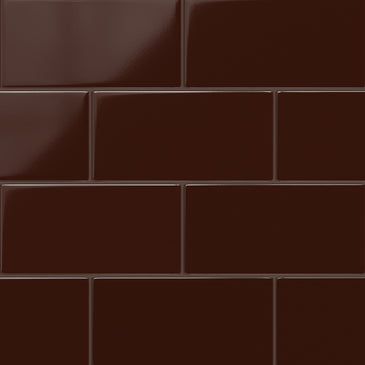 6x12 Original Ceramic Tile in Garnet Gloss