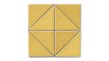 6" Triangle Original Ceramic Tile in Haystack Gloss